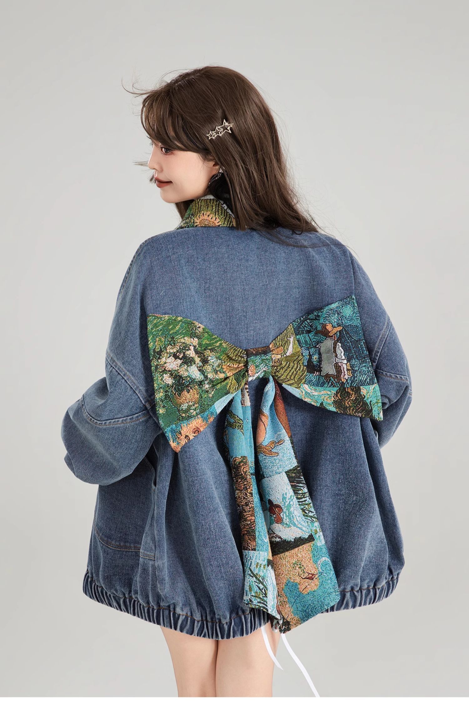 Artistic Denim Jacket For Women - Essentially Faith
